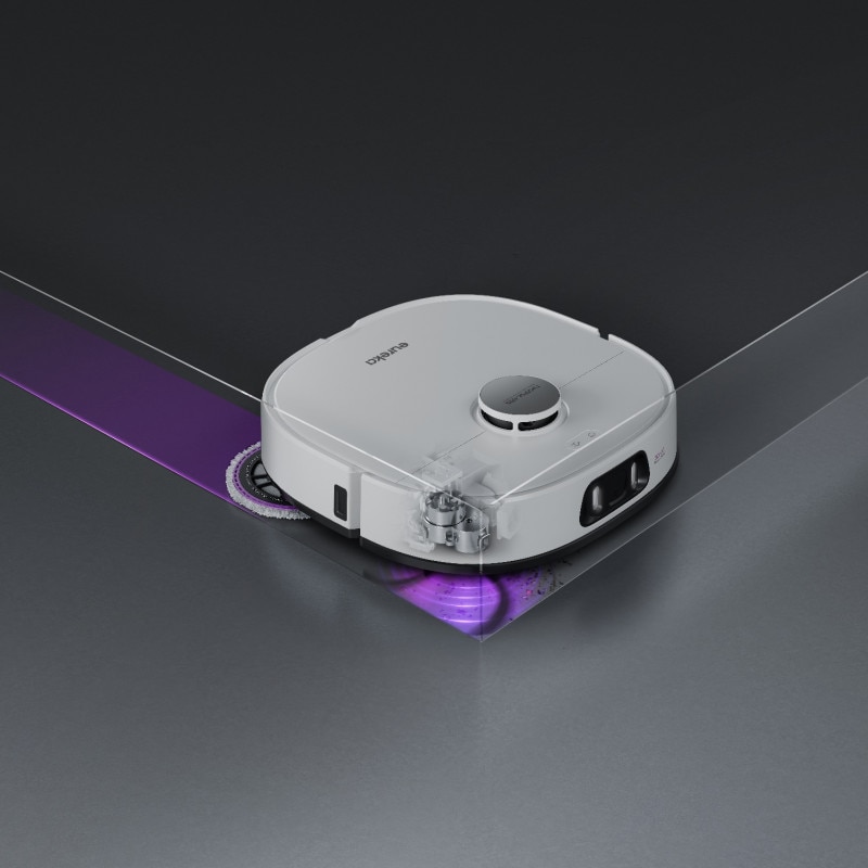 Aspirator robot Eureka J15 Ultra, 19 000 Pa, 3 l, Autonomie de 150 min, Lidar + camerа RGB, FlexiRazor, Comanda vocala, Alb