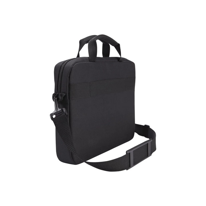 Geanta laptop 14 inch, neagra, impermeabila, cu curea ajustabila, set compact.