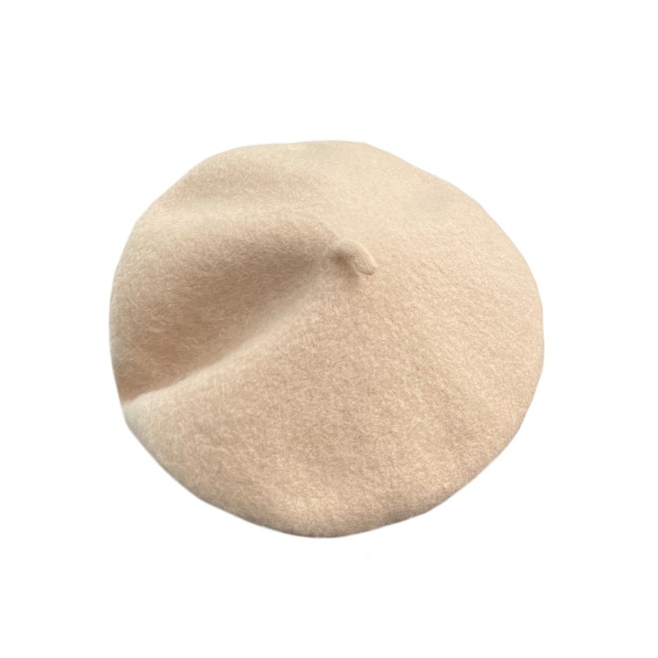 Caciula din lana si acril, bereta solida, pentru femei si adolescente, marime unica, 57-60 cm, culoare solida