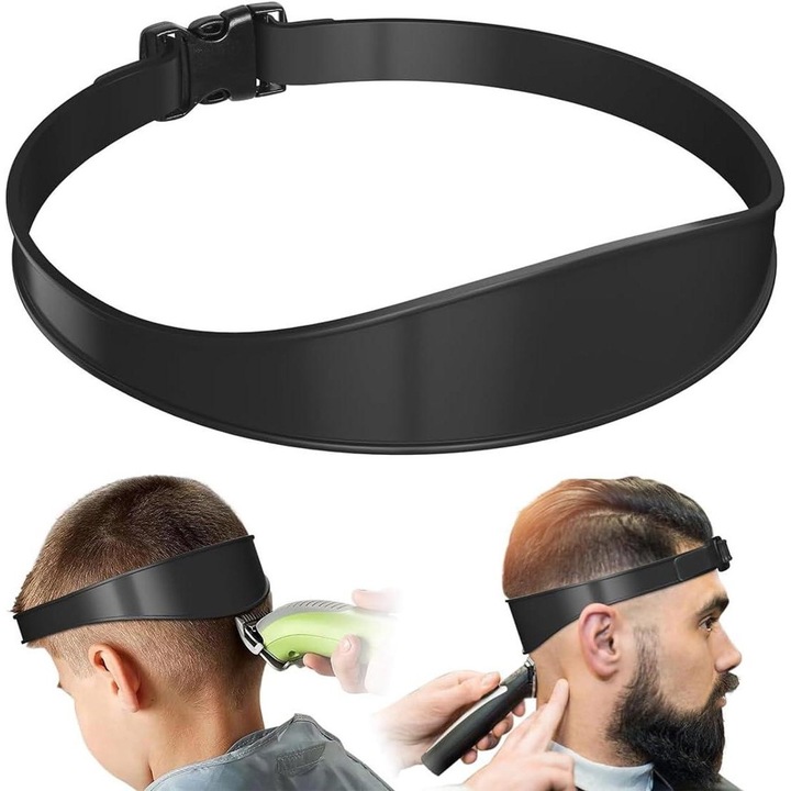 Pieptene multifunctional din silicon, 68cm, portabil, pentru tuns si ingrijire par, 1 bucata