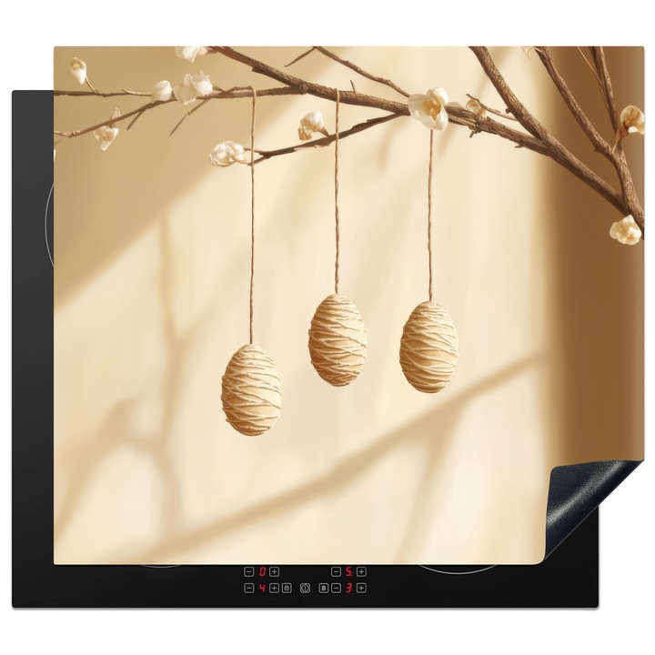 Защита за индукционен плот, OnlyWow, Бежов, 58.3x51.3см