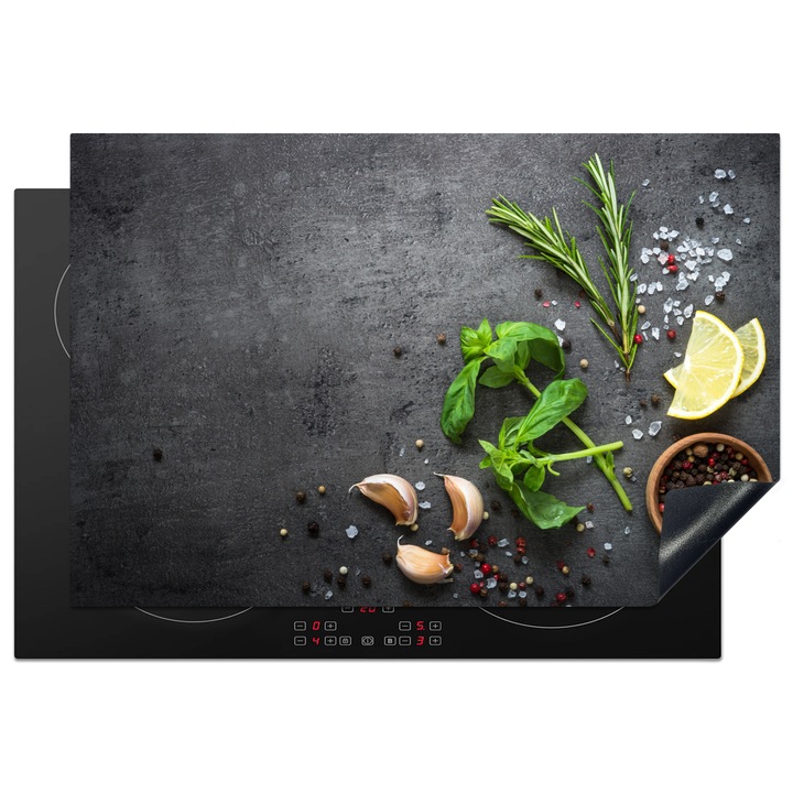 Защита за индукционен плот, Защита за готварска печка, Капак за плот, Против надраскване, Декор за кухня Зелен 76x51.5 см