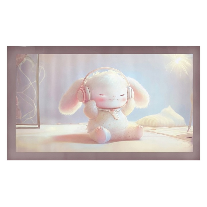 Covoraș masă absorbant Romprofix, iepuraș, 70x140cm