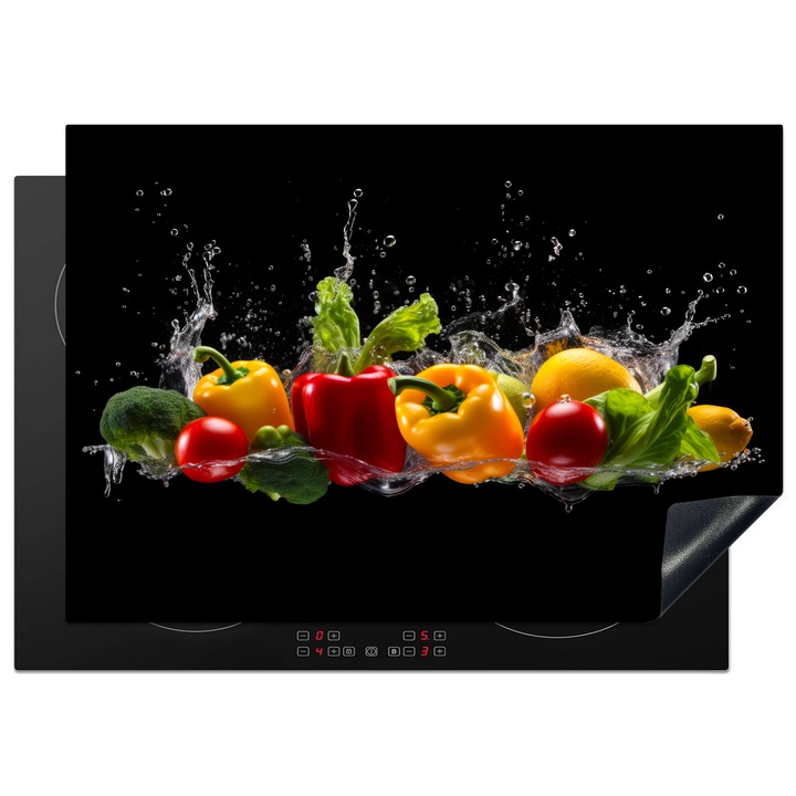 Защита за индукционен плот, Защита за готварска печка, Покритие за плот, Против надраскване, Декор за кухня Многоцветен 75x52 см