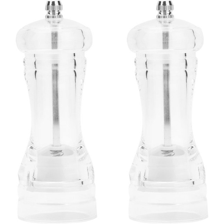 Set 2 Razatoare Manuale din Acril, 16.5cm, Transparent