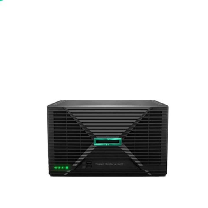 Server HPE ProLiant MicroServer Gen11, Intel Xeon 6325P, 3.5GHz - 5.2 GHz, 4C / 8 T, 1x32GB DDR5 4800 MHz UDIMM, 4LFF, 2x4TB HDD 1x180W, NIC Embedded Ethernet 4-port 1Gb