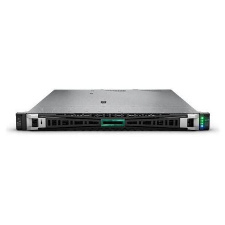 Server HPE ProLiant DL320 Gen11, Rack 1U, Intel Xeon Silver 4510 12 C / 24 T, 2.40 GHz - 4.10 GHz, 30 MB cache, 150 W, 64 GB DDR5 ECC, HPE NS204i-u Gen11 480 GB, 8 x SFF, HPE MR408i-o Gen11, 2 x 1000 W, Fara sistem de operare