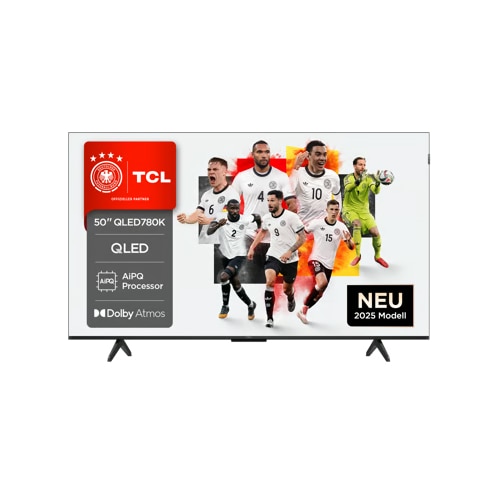 Televizor TCL QLED 50QLED780K, 126 cm, 4K UHD, HDR, Smart TV, control vocal (Alexa, Google Assistant)