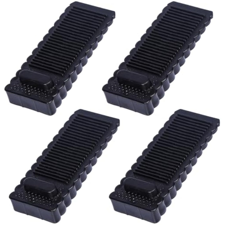 Set de 4 opritoare de usa din cauciuc, anti-derapante, durabile, stivuibile, potrivite pentru diverse tipuri de usi si podele