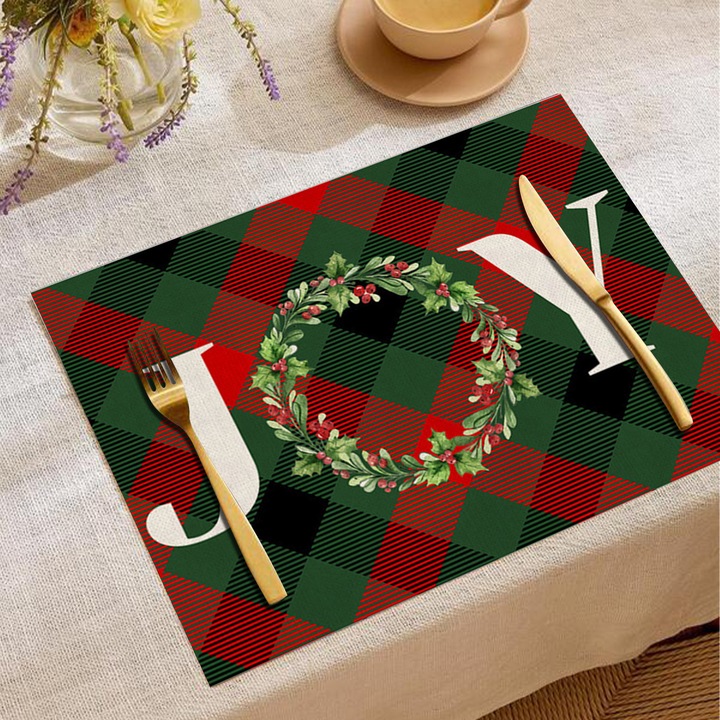 Set 2 Servete de Craciun, 13x17 inch, design tematic, material antiderapant