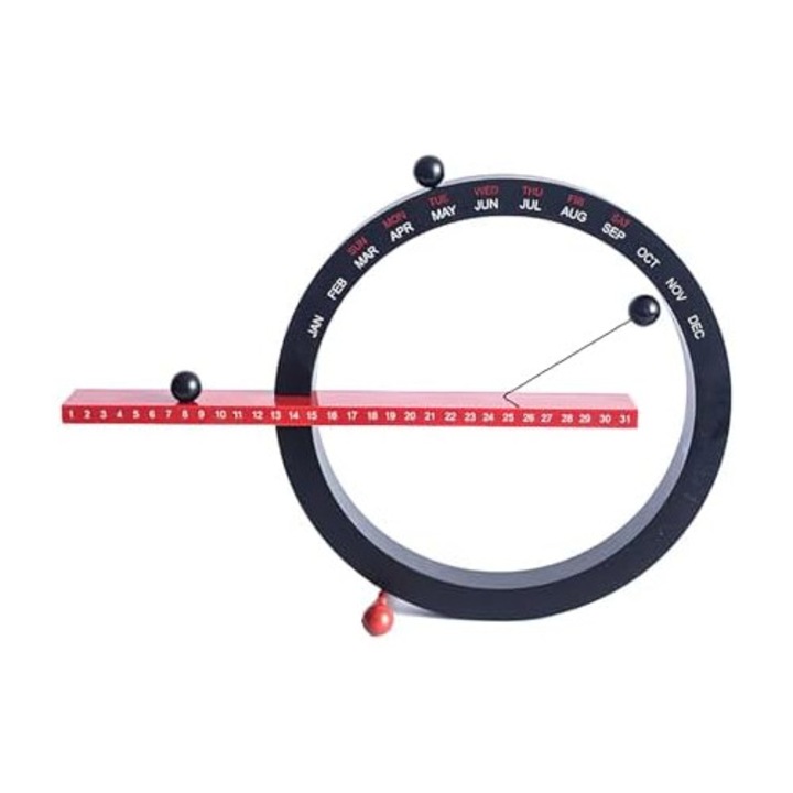 Calendar perpetuu magnetic, design creativ, culori vibrante, 28.3x23x4.5cm