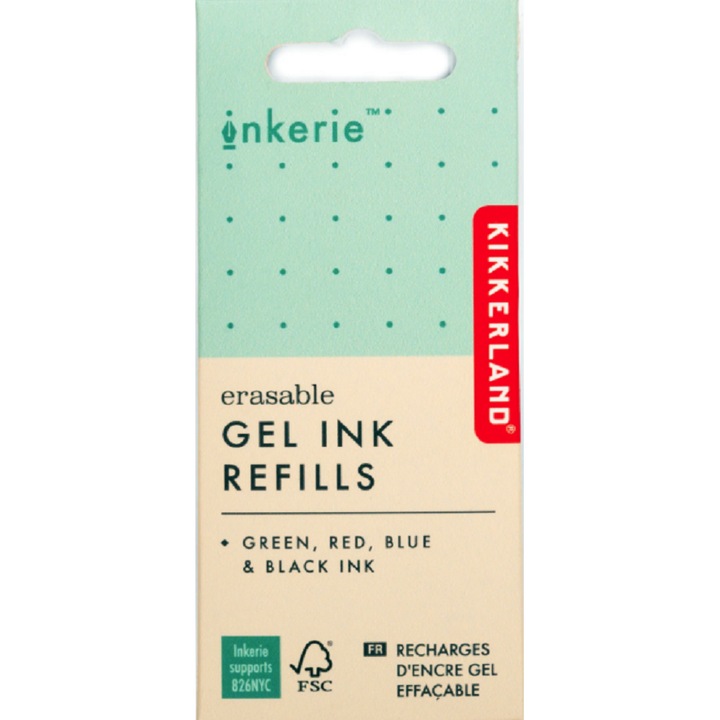 Set rezerve cerneală Kikkerland, 4 buc, rotund, multicolor