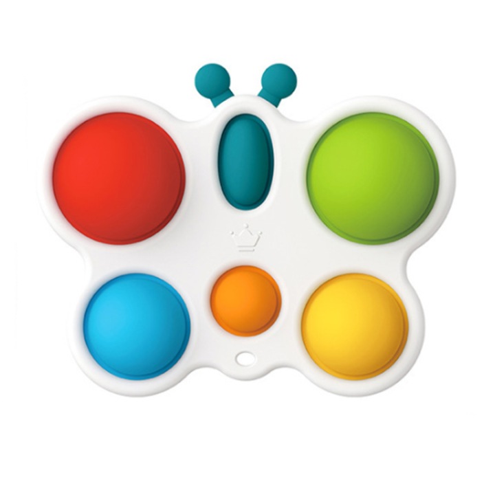 Jucarie interactiva pentru bebelusi, jucarie senzoriala, multicolor, 10 luni+