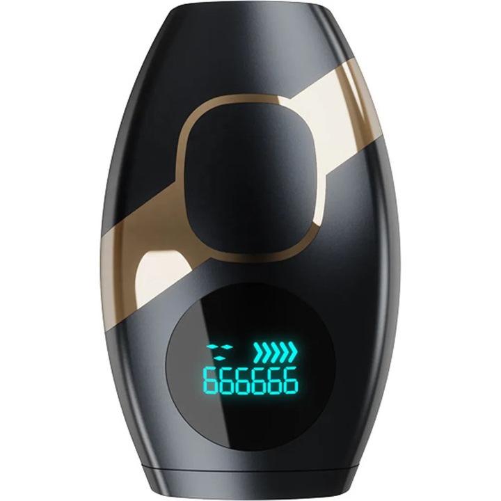 Epilator IPL, 999,999 impulsuri, epilare permanenta si nedureroasa, alb, 22.5x14x8.5cm