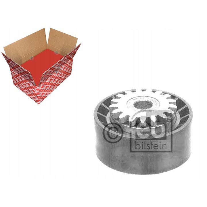 Rolka napinatoare FEBI, 24x56.5mm, 17 dinti, plastic, pentru Renault, set