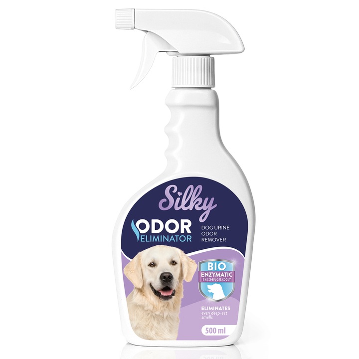 Неутрализатор на миризма на кучешка урина, SILKY ODOR, елиминира ефикасно миризмите, 500мл