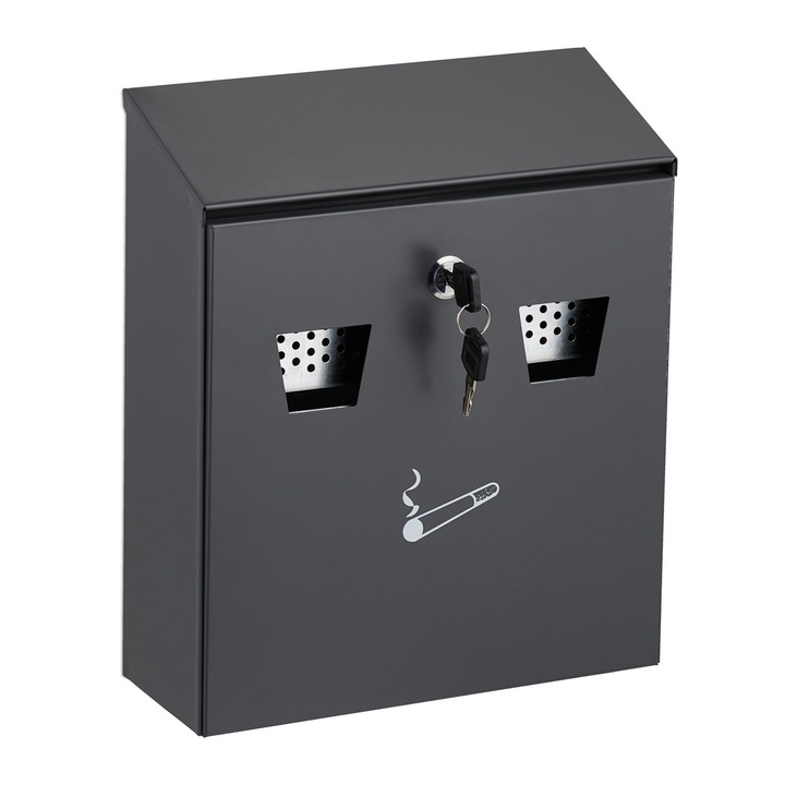 Fali hamutartó, Northio, fém, zárható kivitel, könnyen tisztítható