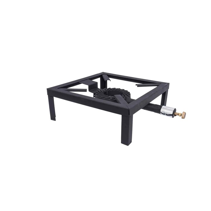 Pirostrie din fonta pe gaz, arzator rezistent, 40x40 cm