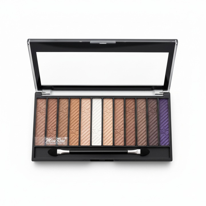 Paleta de machiaj, Miss Rose, nuanta 02, 12 farduri