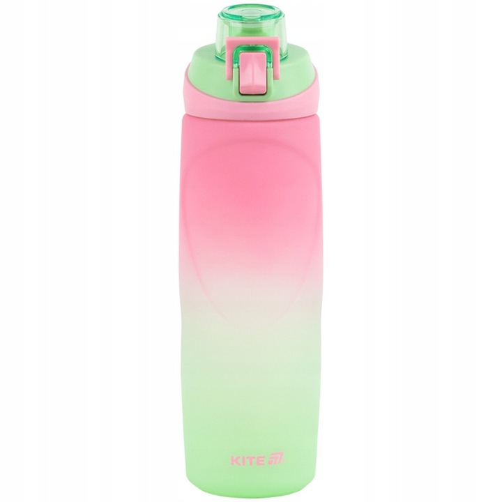 Bidon Tritan pentru apa 760 ml, roz ombre, fara BPA, sticla sport rezistenta, Kite