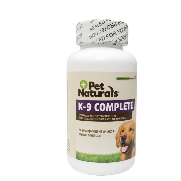 Supliment nutritiv vitamino-mineral pentru caini, 180 comprimate K-9 Complete