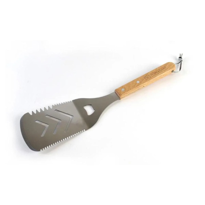 Spatula pentru gratar, 39cm, maner din lemn