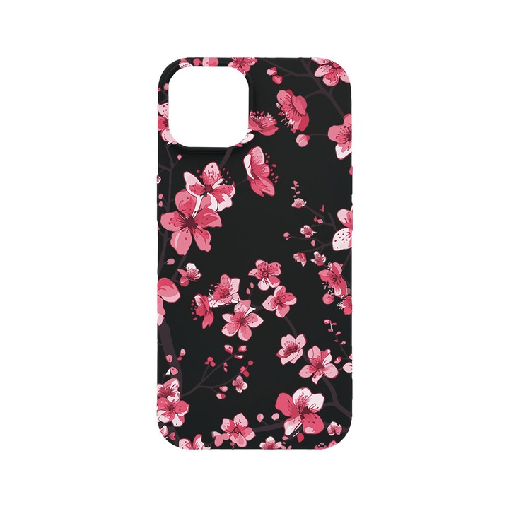 BestCase® Husa TPU Ultra Slim Compatibila cu Apple iPhone 12 / 12 Pro, Floral - Cherry Blossom, 2077933 B 2043