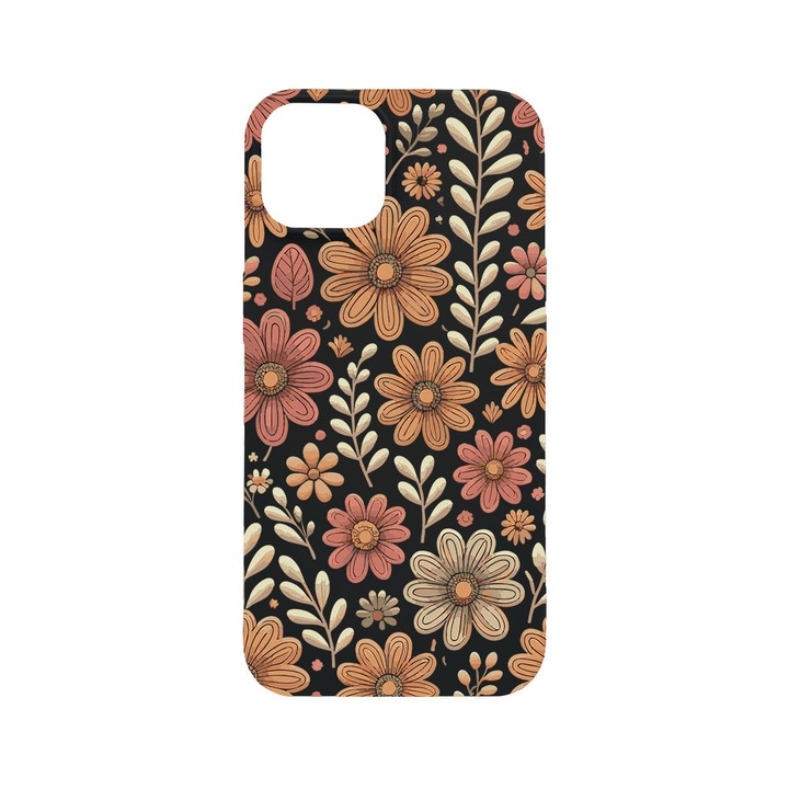 BestCase® Husa TPU Ultra Slim Compatibila cu Apple iPhone 12 / 12 Pro, Floral Aesthetic Autumn Pattern, 2077933 B 2027