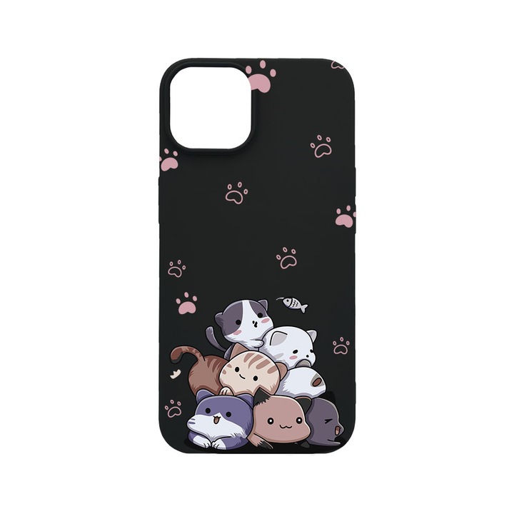 BestCase® Husa TPU Ultra Slim Compatibila cu Apple iPhone 12 / 12 Pro, Baby Cats, 2077933 B 2018