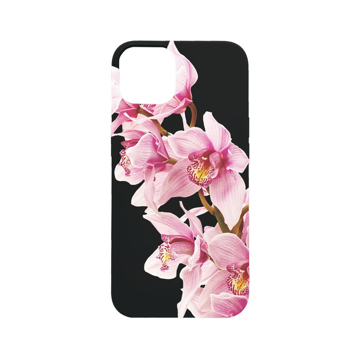 BestCase® Husa TPU Ultra Slim Compatibila cu Apple iPhone 12 / 12 Pro, Floral - Elegant Pink Orchid, 2077933 B 2066