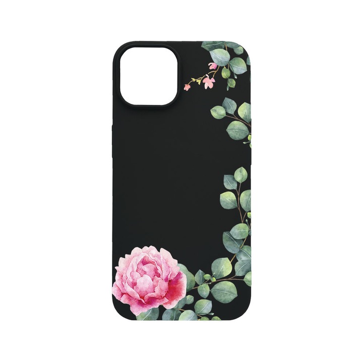 BestCase® Husa TPU Ultra Slim Compatibila cu Apple iPhone 12 / 12 Pro, Floral - Minimalist Camellia, 2077933 B 2076