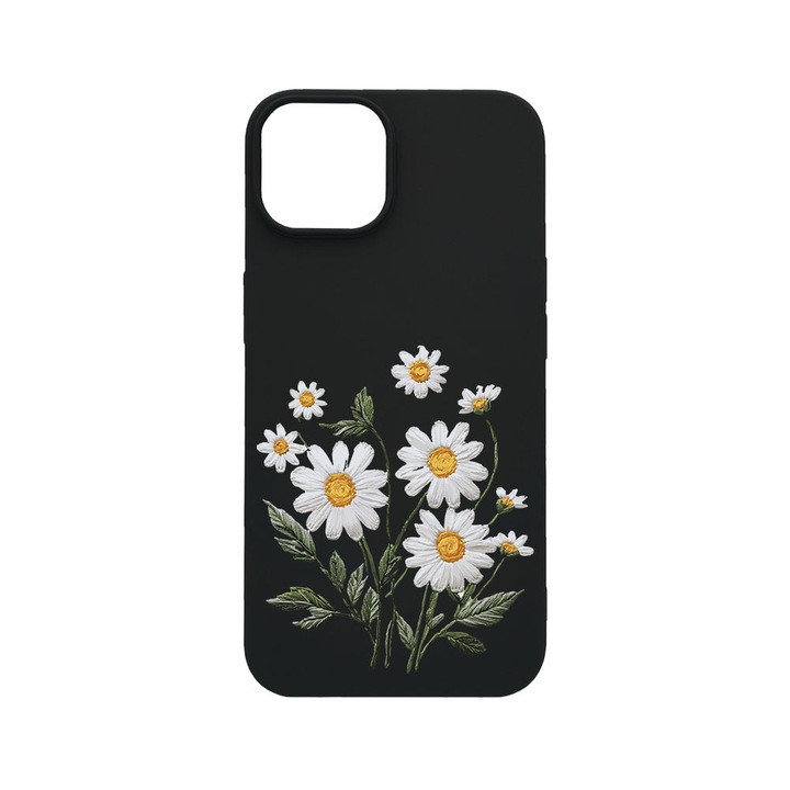 BestCase® Husa TPU Ultra Slim Compatibila cu Apple iPhone 12 / 12 Pro, Floral - Minimalist Daisy, 2077933 B 2030