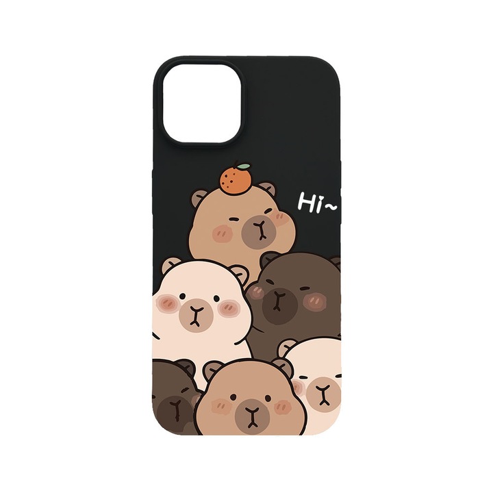 BestCase® Husa TPU Ultra Slim Compatibila cu Apple iPhone 12 / 12 Pro, Cute Kawaii Capybara Cartoon, 2077933 B 2022