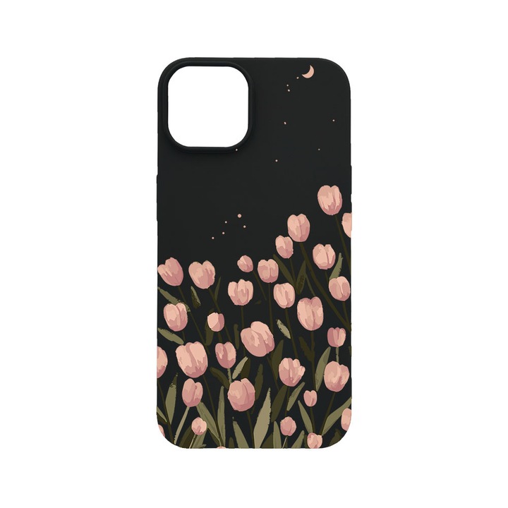 BestCase® Husa TPU Ultra Slim Compatibila cu Apple iPhone 12 / 12 Pro, Floral - Pastel Tulip, 2077933 B 2082