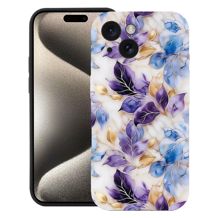 BestCase® Husa TPU Ultra Slim Compatibila cu Apple iPhone 13, Floral - Aesthetic Tulip, 2077956 B 2083