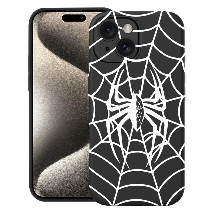 BestCase® Husa TPU Ultra Slim Compatibila cu Apple iPhone 13, Spider, 2077956 B 2026
