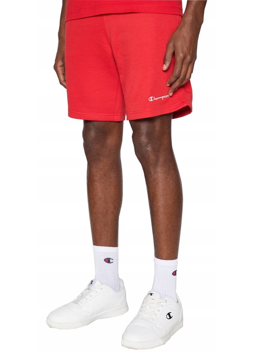 Pantaloni de trening sport rosii din bumbac pentru barbati CHAMPION 221804-RS067 S