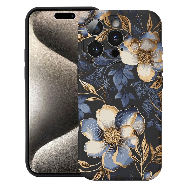 BestCase® Husa TPU Ultra Slim Compatibila cu Apple iPhone 14 Pro, Floral - Magnolia Blossom Case, 1916799 B 2049