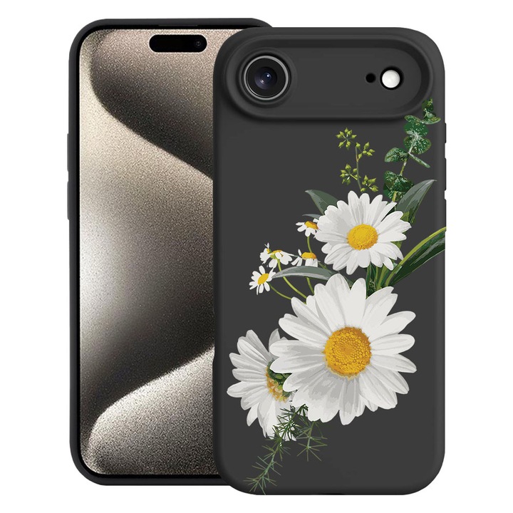 BestCase® Husa TPU Ultra Slim Compatibila cu Apple iPhone 17 Air, Floral - Minimalist Daisy, 2052005 B 2029
