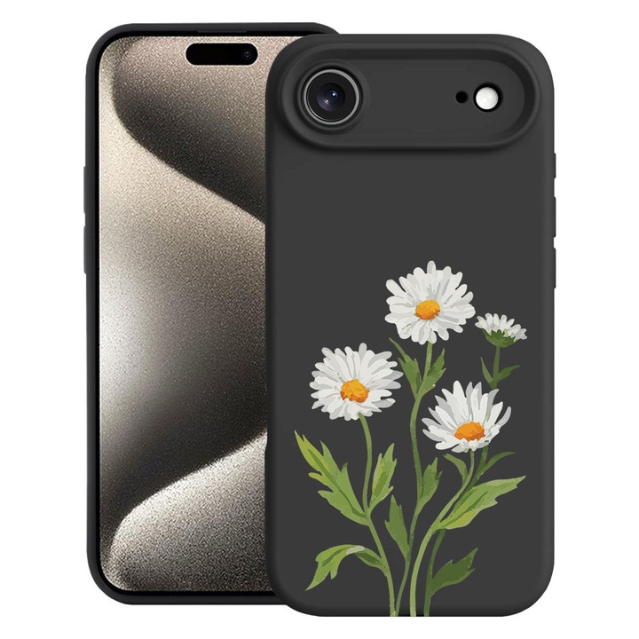 BestCase® Husa TPU Ultra Slim Compatibila cu Apple iPhone 17 Air, Floral - Pressed Daisy, 2052005 B 2031