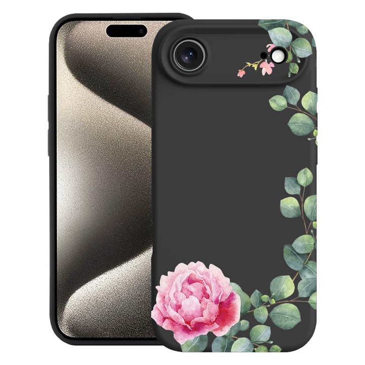 BestCase® Husa TPU Ultra Slim Compatibila cu Apple iPhone 17 Air, Floral - Minimalist Camellia, 2052005 B 2076