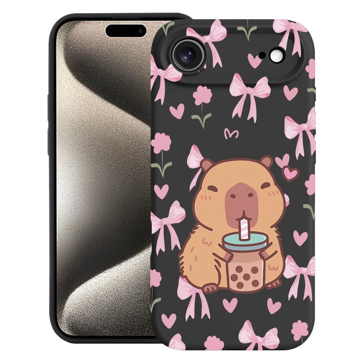 BestCase® Husa TPU Ultra Slim Compatibila cu Apple iPhone 17 Air, Cute Capybara Cartoon, 2052005 B 2021