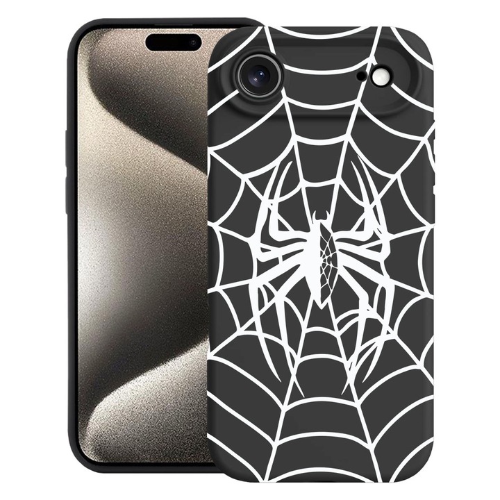 BestCase® Husa TPU Ultra Slim Compatibila cu Apple iPhone 17 Air, Spider, 2052005 B 2026