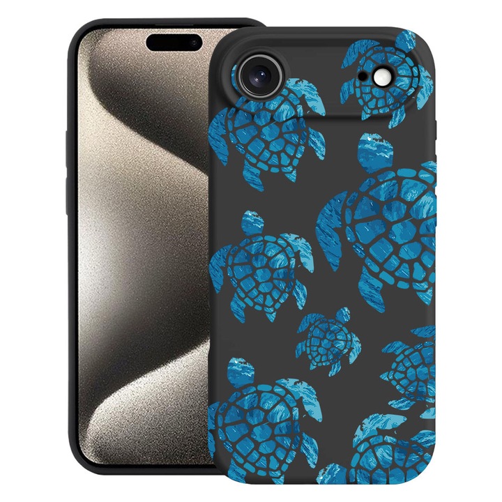 BestCase® Husa TPU Ultra Slim Compatibila cu Apple iPhone 17 Air, Summer Turtles, 2052005 B 2024