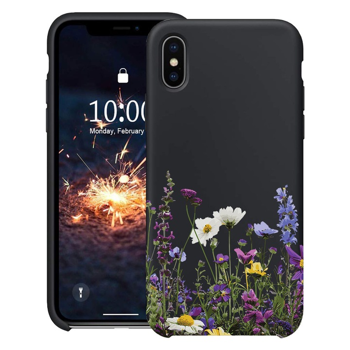 BestCase® Husa TPU Ultra Slim Compatibila cu Apple iPhone XR, Floral - Wildflowers, 2078157 B 2040
