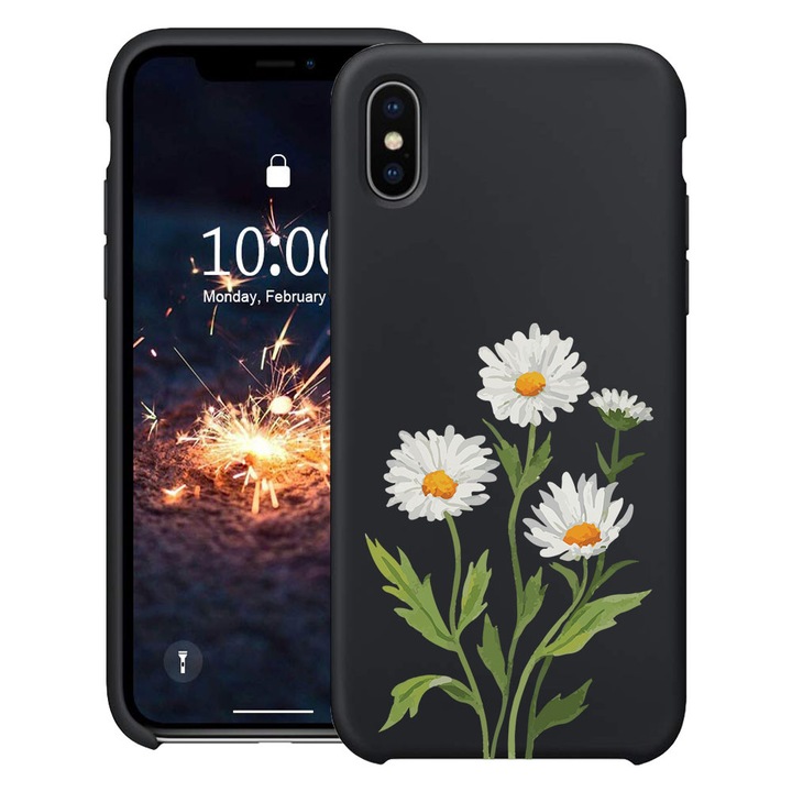 BestCase® Husa TPU Ultra Slim Compatibila cu Apple iPhone XR, Floral - Pressed Daisy, 2078157 B 2031