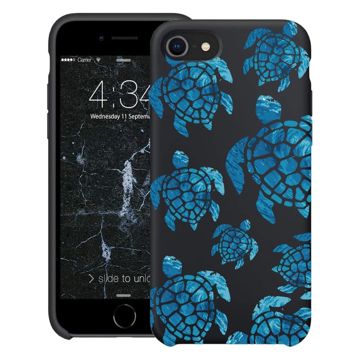 BestCase® Husa TPU Ultra Slim Compatibila cu apple iPhone SE 3 / SE 2 / 8 / 7, Summer Turtles, 2078152 B 2024