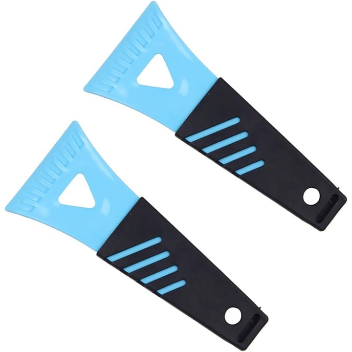 Set de doua piese pentru deszapezire, lopata usoara din plastic, unealta multifunctionala pentru iarna, multicolor