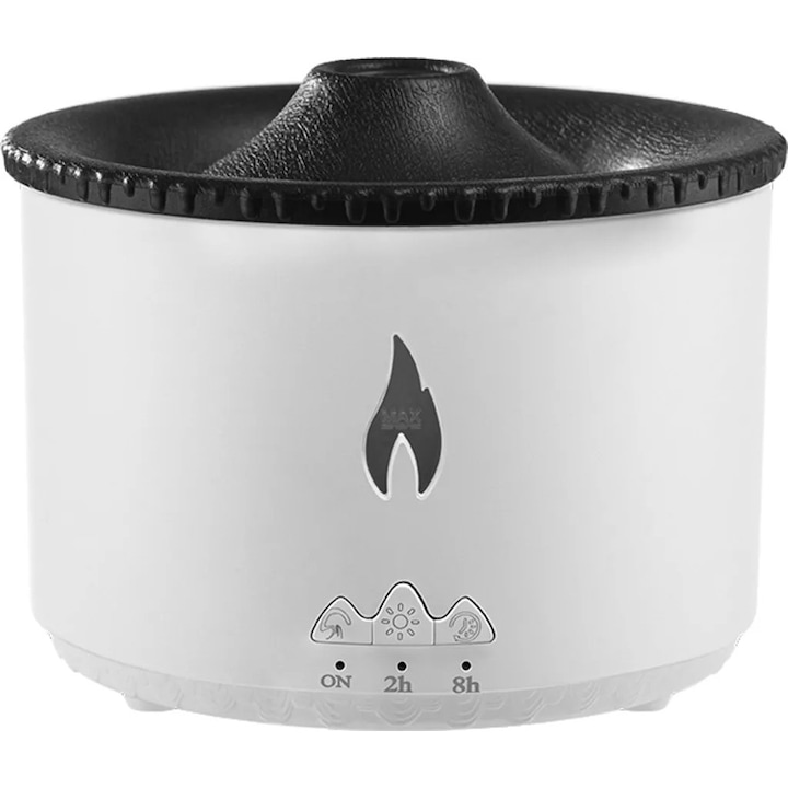 Umidificator 1L cu 2 moduri de pulverizare, display digital, lumina de noapte, functie ultra-silentioasa, multicolor