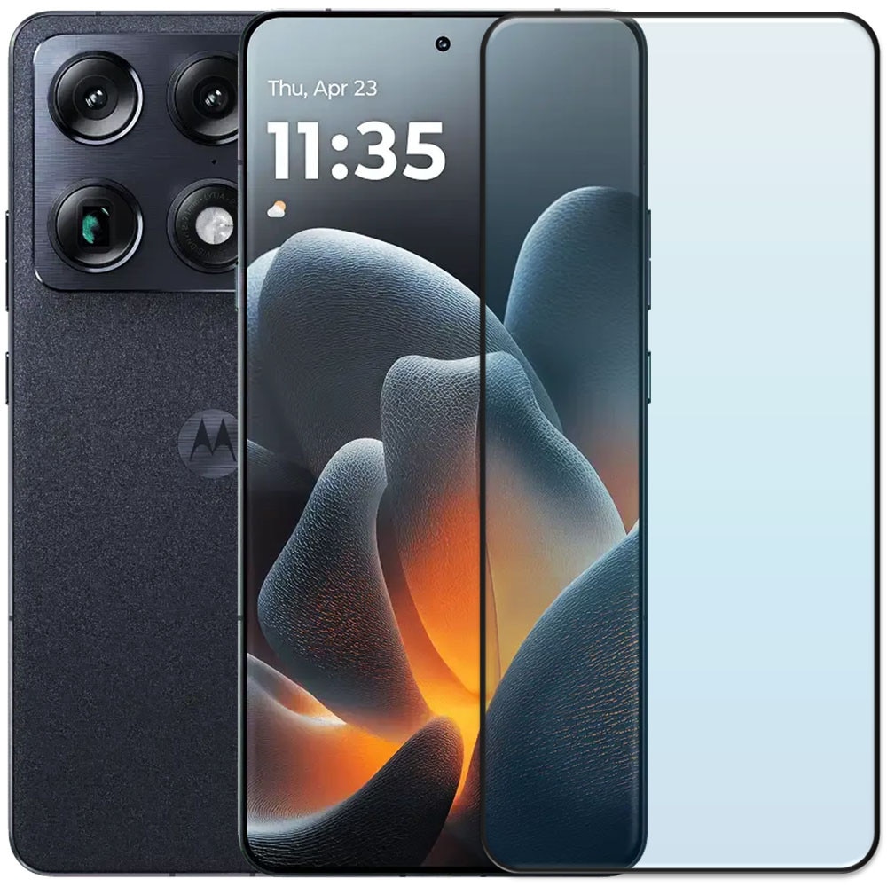Folie din sticla securizata pentru Motorola Signature, HAMSTERBOX Glass Shield, Protectie completa ecran, Full face, Aplicare rapida, Case Friendly, Transparenta